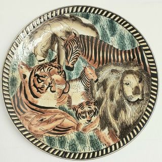 Oriental Accent Decorative Plate: AFRICAN ANIMALS - 10 