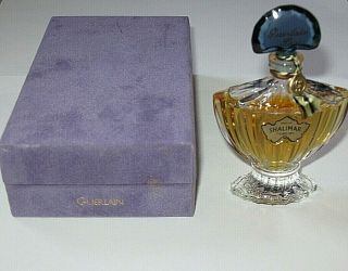 Vintage Guerlain Shalimar Perfume Bottle/purple Box 1/2 Oz 3/4,  Full 1983