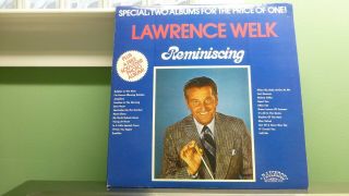 Lawrence Welk - Reminiscing Double - Lp 1975 R 5001 W/ All Inserts & Welk Autograph