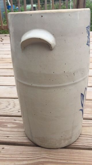 Western Stoneware 4 Gallon Churn In good Shape With Some Glazing And Speckles 3