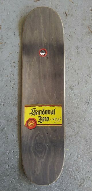 Very Rare Vintage Tommy Sandoval Tequila NOS Zero skateboard Jamie Thomas Cheers 2