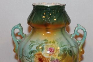 Antique Royal Bonn Hand Painted Vase - MID 1800 ' s - 10 1/2 