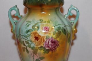 Antique Royal Bonn Hand Painted Vase - MID 1800 ' s - 10 1/2 
