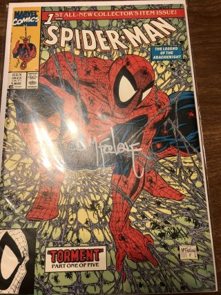 Spider - Man 1 Ungraded Signed Todd Mcfarlane Marvel Comics Unbagged Comic Book