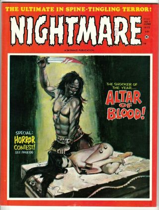 Nightmare 7 June 1972 Vf - 7.  5 Skywald Horror Mood