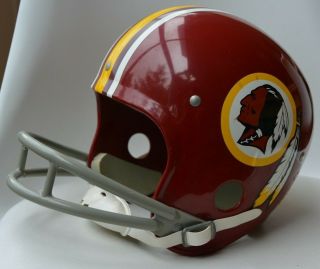 VINTAGE Washington Redskins 1970s NFL Rawlings Football Large Helmet w/chinstrap 3