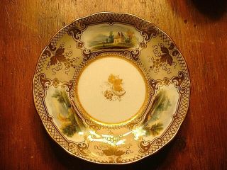 Early 19ThC Museum Quality Hand Painted Gilded Scenic Tea Cup & Saucer 5 3