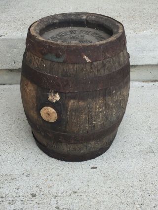 Antique Vintage Independent Brewery Milwaukee Wi Wood Beer Barrel Keg