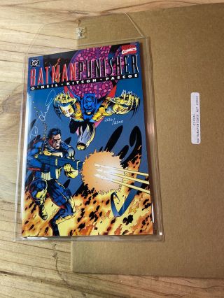Batman Punisher Lake Of Fire Signed Numbered Denny Oneil With