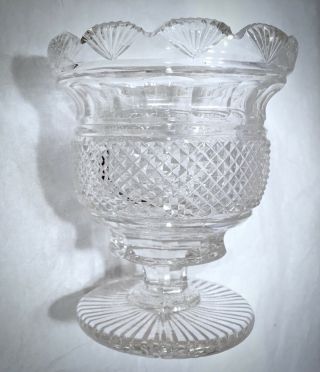 Antique Anglo - Irish Cut Glass Georgian Honey/Preserves Jar Circa 1825 - 1830 3