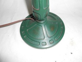 Antique Signed Bradley and Hubbard Arts And Crafts Lamp Base for Slag Glass Lamp 3