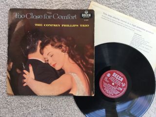 Too Close For Comfort: The Confrey Phillips Trio: Rare Jazz Vinyl Lp: Lk4209