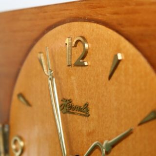 HERMLE Vintage Mantel Clock HIGH GLOSS RARE MODEL 3 Bar Chime German Mid Century 2