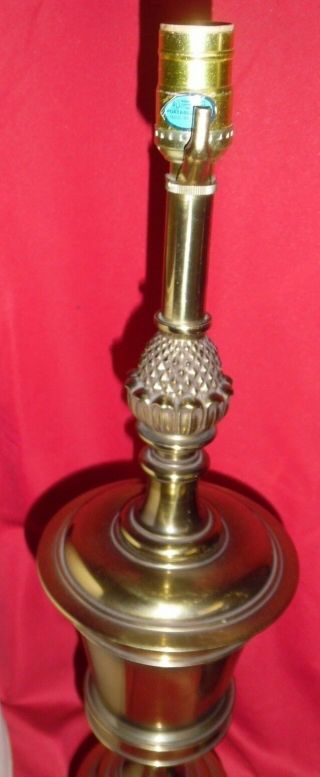 Vintage Stiffel Brass Pineapple Table Lamps 2