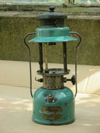 Rare Vintage Coleman No.  234 Seafoam Kerosene Or Gasoline Lantern November 1935