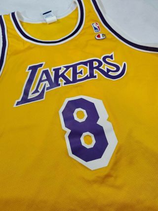 Vintage Champion Kobe Bryant Los Angeles Lakers mens 8 Jersey Size 48 MAMBA KB 3