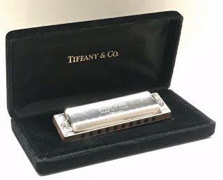 Tiffany & Co.  Vintage Sterling Silver 925 Sides Harmonica By Hohner Germany 90s