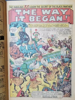 Fantastic Four 53 - 1st Klaw / 2nd and Origin Black Panther VG/FN Marvel Comics 3