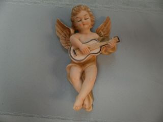 Vintage Ceramic Andrea By Sadek Wall Decor Cherub Angel Figurine 6541