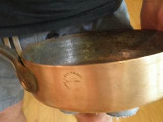 Antique Copper Saute Pan Marked L Barth & Son