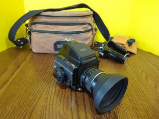 Vintage Mamiya 645 Camera With 1:2.  8 80mm Lens Parts / Repair Fast S/h
