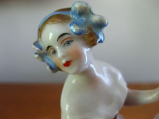Rare Antique French Porcelain Figurine of Two Dancing Girls 2