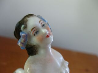 Rare Antique French Porcelain Figurine of Two Dancing Girls 3