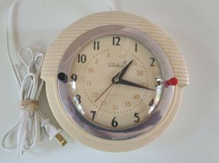 Ge Telechron Minitmaster Wall Clock With Timer 2h17 Mid Century Modern