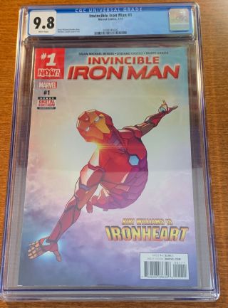 Invincible Iron Man 1 Cgc 9.  8 Caseli Cover