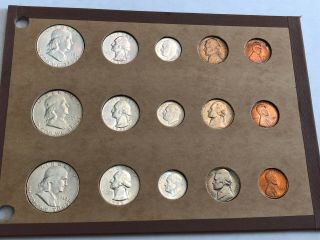 1952 Pds Uncirculated 15 - Pc U.  S.  Set In Vintage Wayte - Raymond Page.