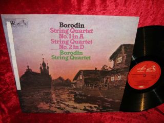 1980 Uk Nm Asd 4100 Melodiya Stereo Borodin String Quartets 1 &2 Borodin String