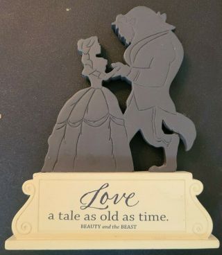 Hallmark Disney Beauty And The Beast Silhouette " Love A Tale As Old As Time "