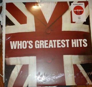 The Who Greatest Hits Limited Edition Clear Red Vinyl Lp Who 