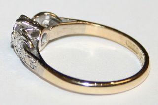 Vintage 18ct Gold Diamond Solitaire Engagement Ring Size K 3