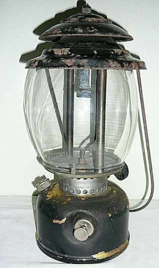 Vintage Antique Aladdin Pressure Lantern Model Pl - 1 Mantle Lamp Company Wwii Era
