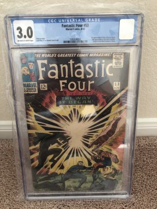Fantastic Four 53 Cgc 3.  0 2nd Appearance Black Panther 1st Appearance Claw
