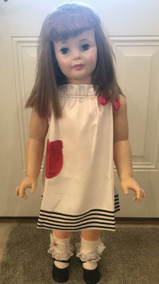 Vintage Ideal Patti Playpal Doll Strawberry Blond Or Light Brown Hair G 35