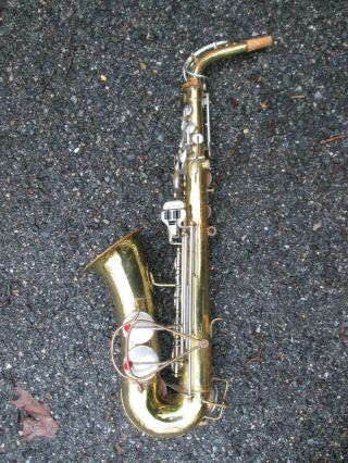 Vintage 1960s Buescher Aristocrat Usa Alto Sax Alto Saxophone Funky Player