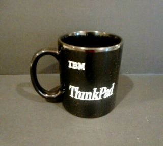 Vintage Ibm Thinkpad Black Pottery Coffee Mug Fine