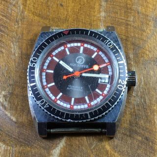 Vintage Aquadive Diver Automatic 17 Jewels Swiss Made Wristwatch 2
