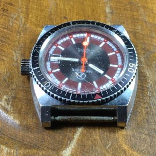 Vintage Aquadive Diver Automatic 17 Jewels Swiss Made Wristwatch 3