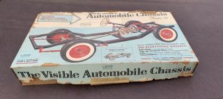 Rare 1960s Renwal Visible Automobile Chassis Model Kit 1/4 Scale As Found