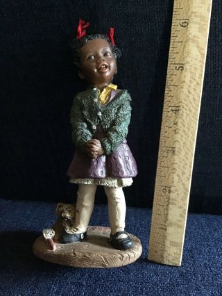 All God ' s Children Tish African American Figurine w/ Certificate By M.  Holcombe 2