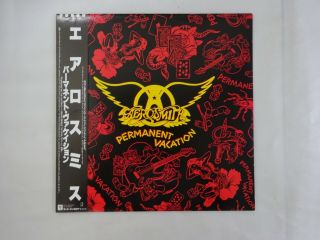 Aerosmith Permanent Vacation Geffen P - 13557 Japan Vinyl Lp Obi
