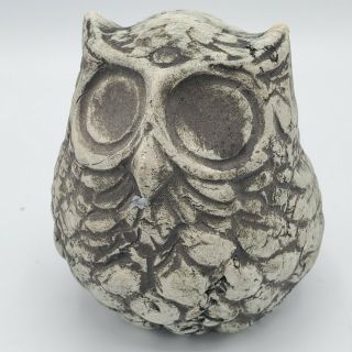 3 " Owl Figurine Shapes Of Clay By Stan (signed) Mt St.  Helen 