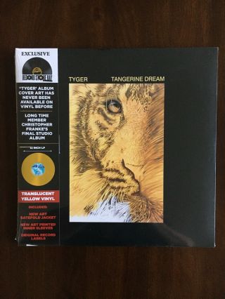 Tangerine Dream - Tyger - Yellow Vinyl Lp Rsd 2020 - Very Ltd
