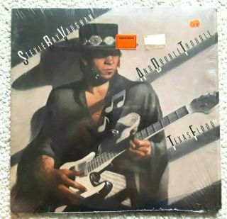 Stevie Ray Vaughan " Texas Flood " Lp 1983 Epic Bfe38734