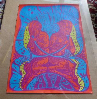 Big Brother & The Holding Company Moby Grape The Ark 1967 Vintage Concert Poster