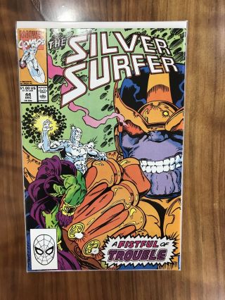 Silver Surfer 44 First 1st Appearance Of The Infinity Gauntlet 9.  0 Vf/nm (j/d)