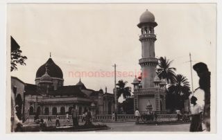 Malaya Penang Mosque Vintage Postcard Size Photograph 1930s - 13